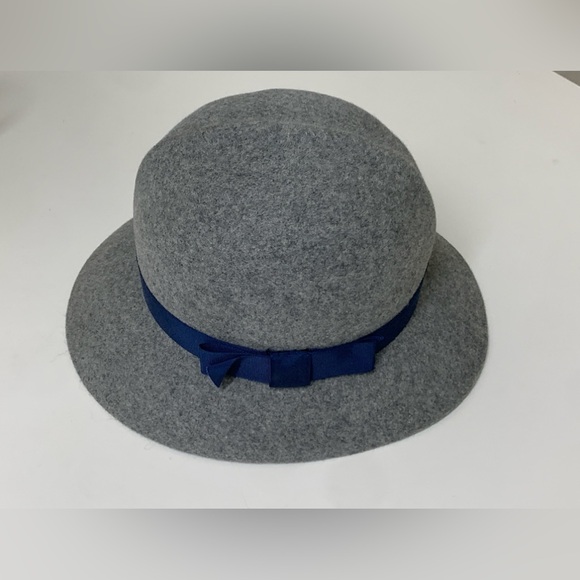 Women’s Vtg Geo. W. Bollman Doeskin 100% Wool Felt Blue Ribbon Hat - Picture 16 of 16